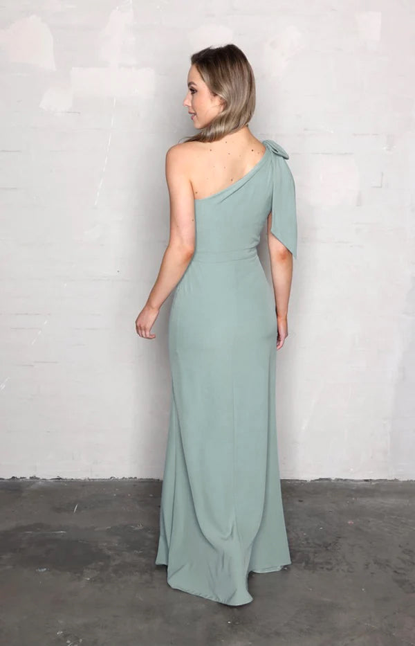 Fleur Gown Detachable Bow - Sage