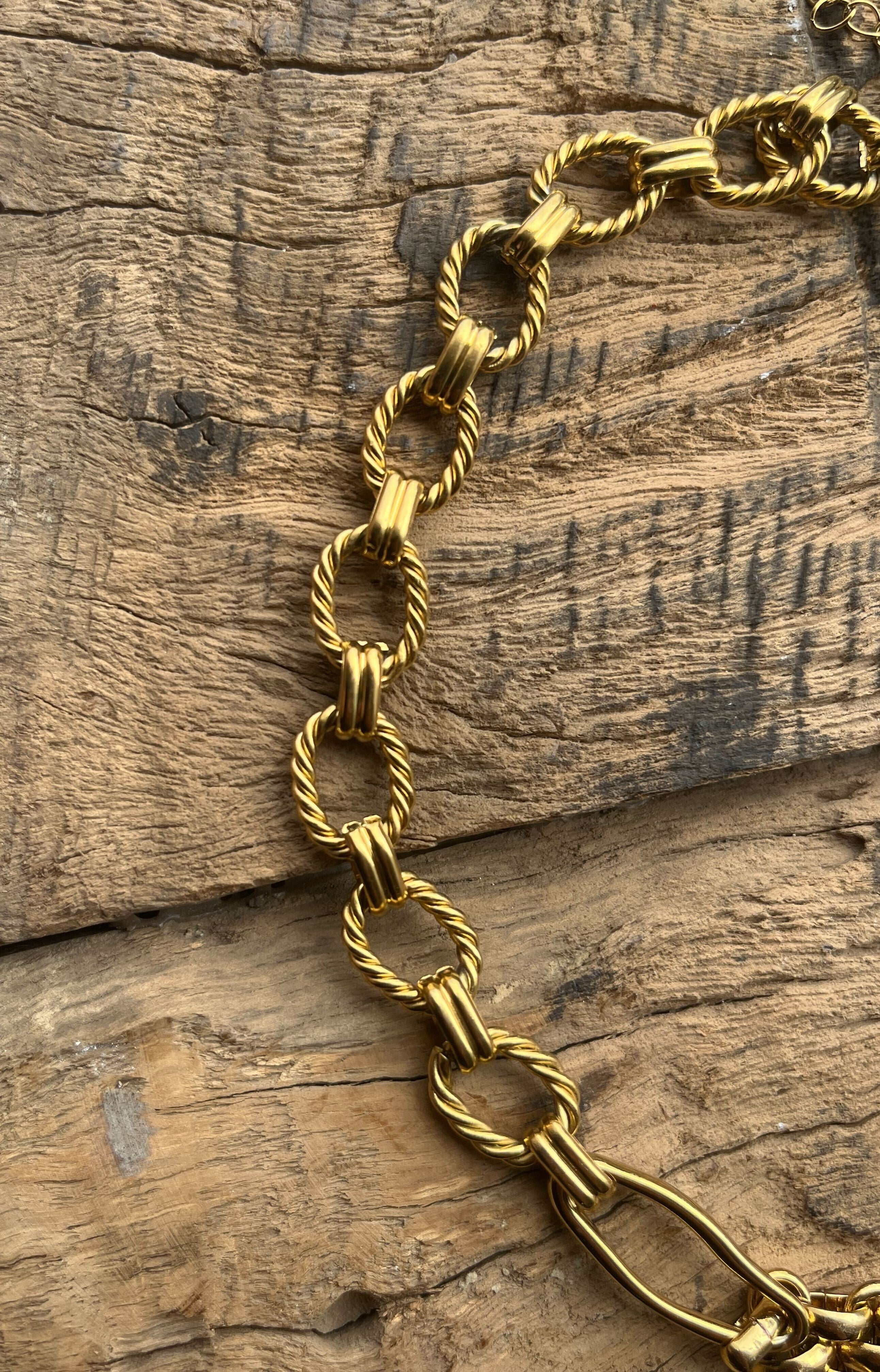 Charmina Steel Chain Necklace - Gold plated