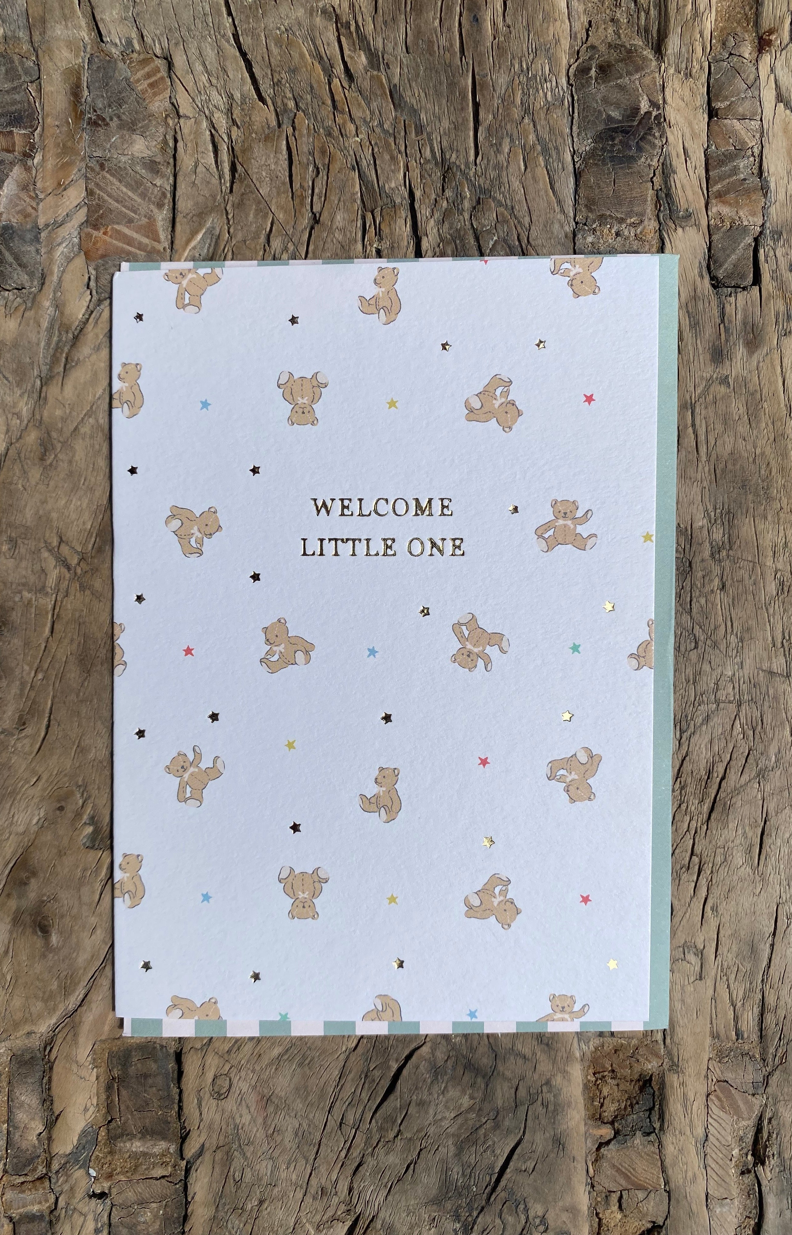 Welcome Little One Bears Greeting Card