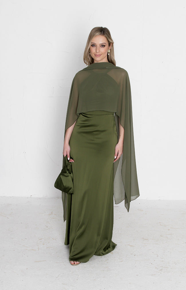 Lopez Gown - Olive