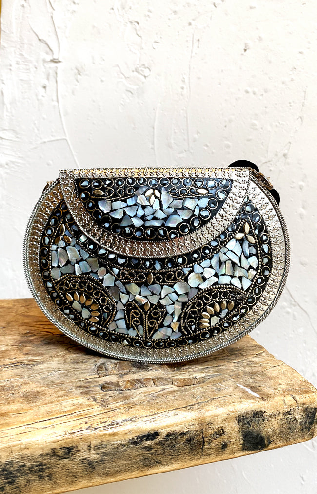 Sofia Handbag  - Silver Multi