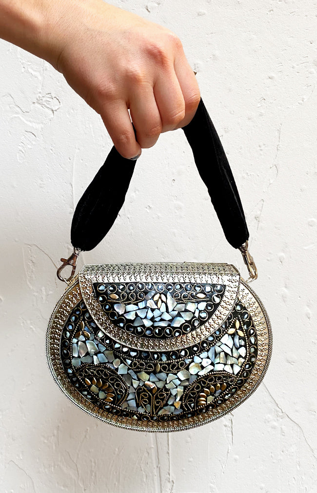 Sofia Handbag  - Silver Multi