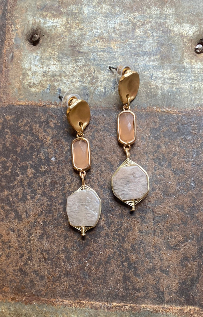 Briony Earrings - Blush