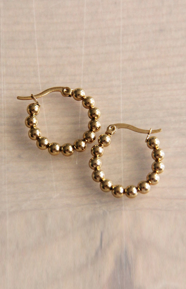 Tirana Stainless Steel Earrings - 23mm - Gold