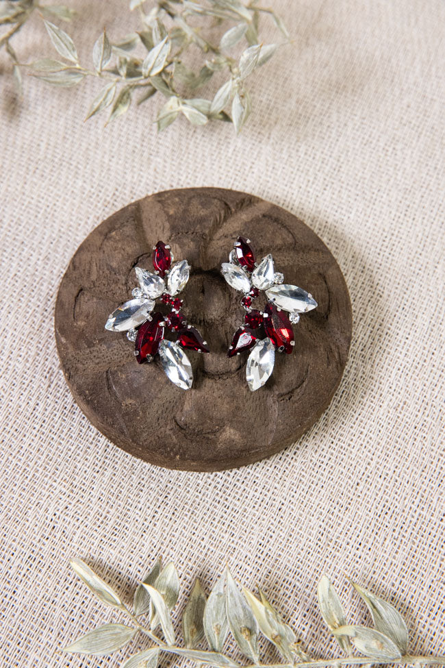 Almada Earrings - Burgundy