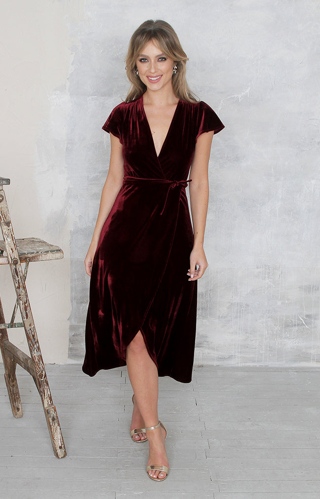 Tallulah Dress - Burgundy