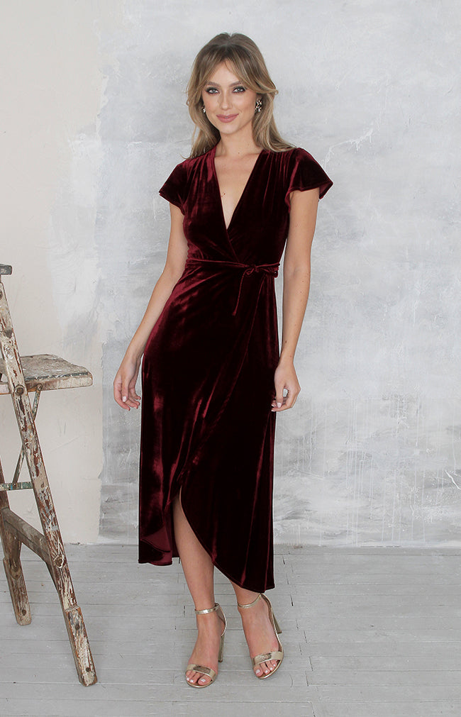 Tallulah Dress - Burgundy