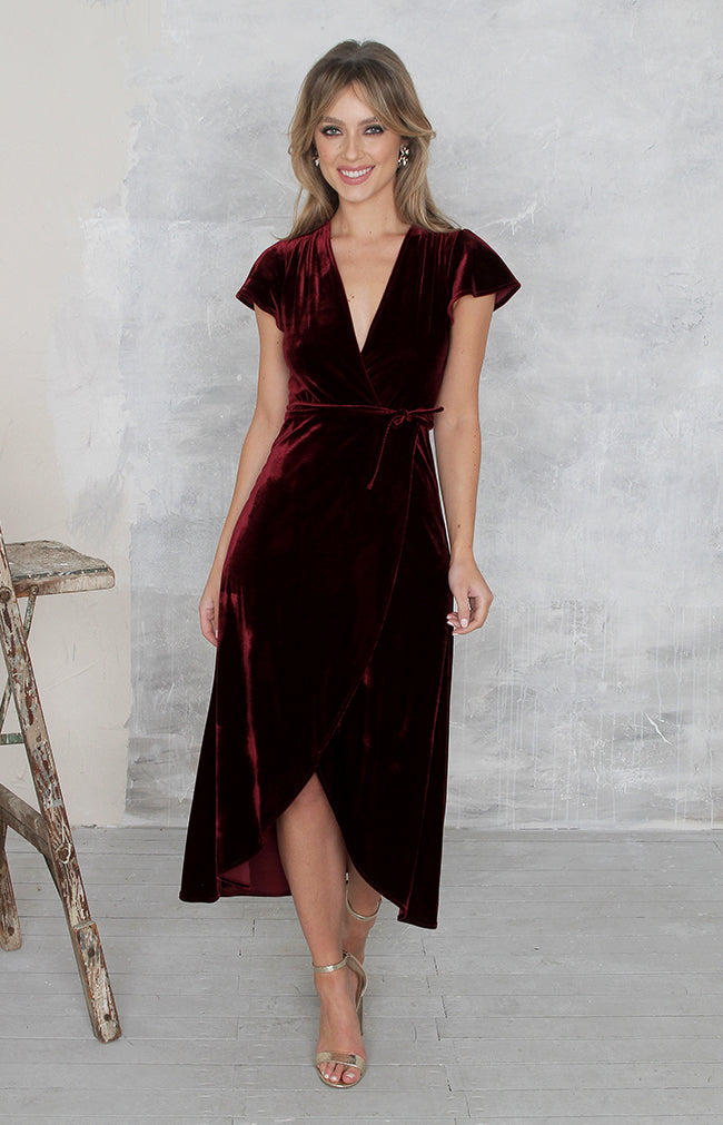 Tallulah Dress - Burgundy