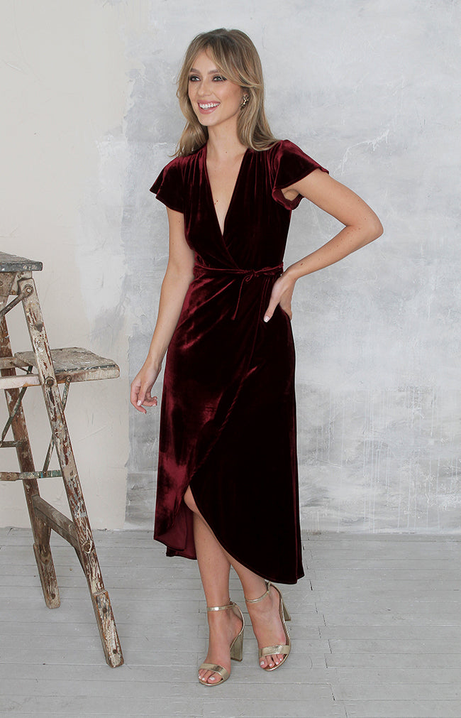 Tallulah Dress - Burgundy