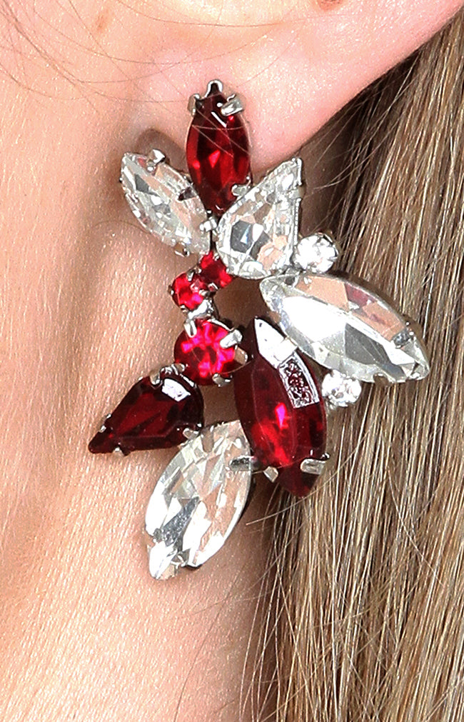 Almada Earrings - Burgundy