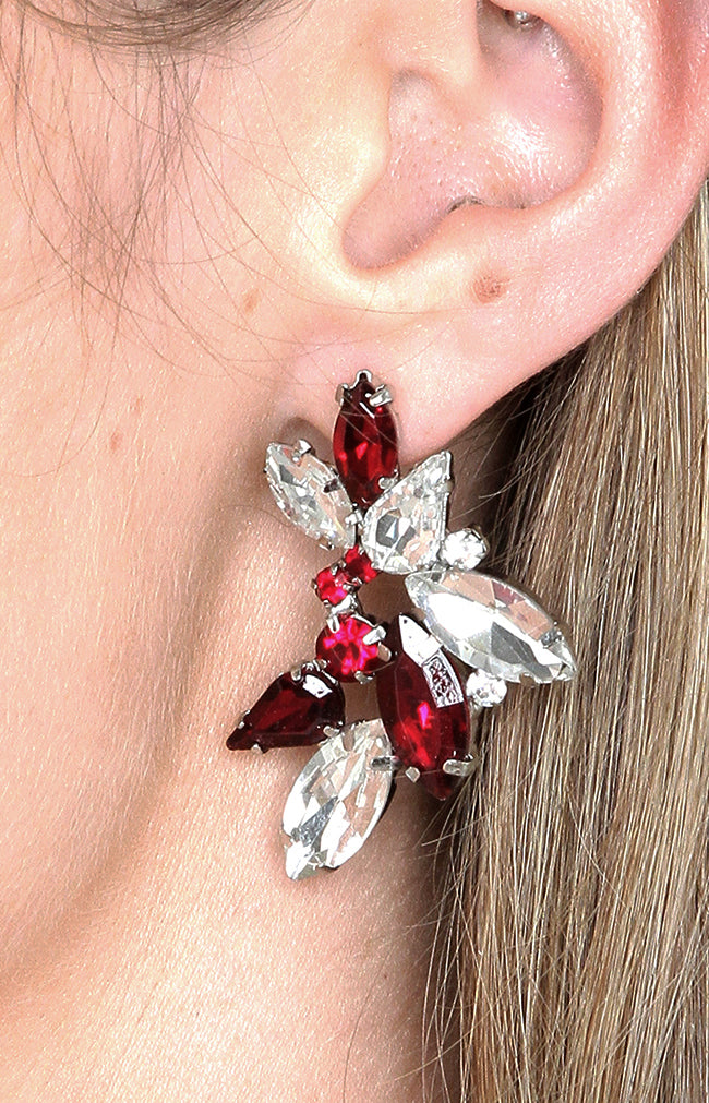 Almada Earrings - Burgundy