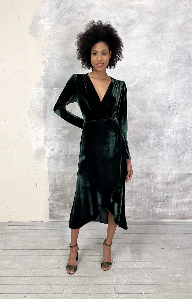 Zola Dress - Emerald Green