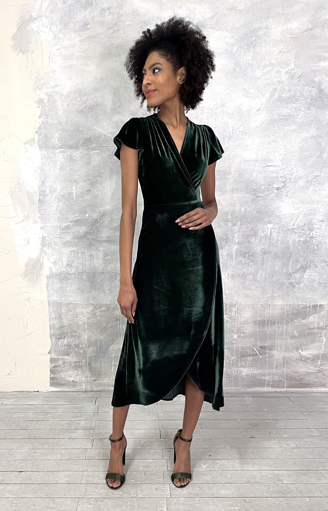 Tallulah Dress - Emerald Green